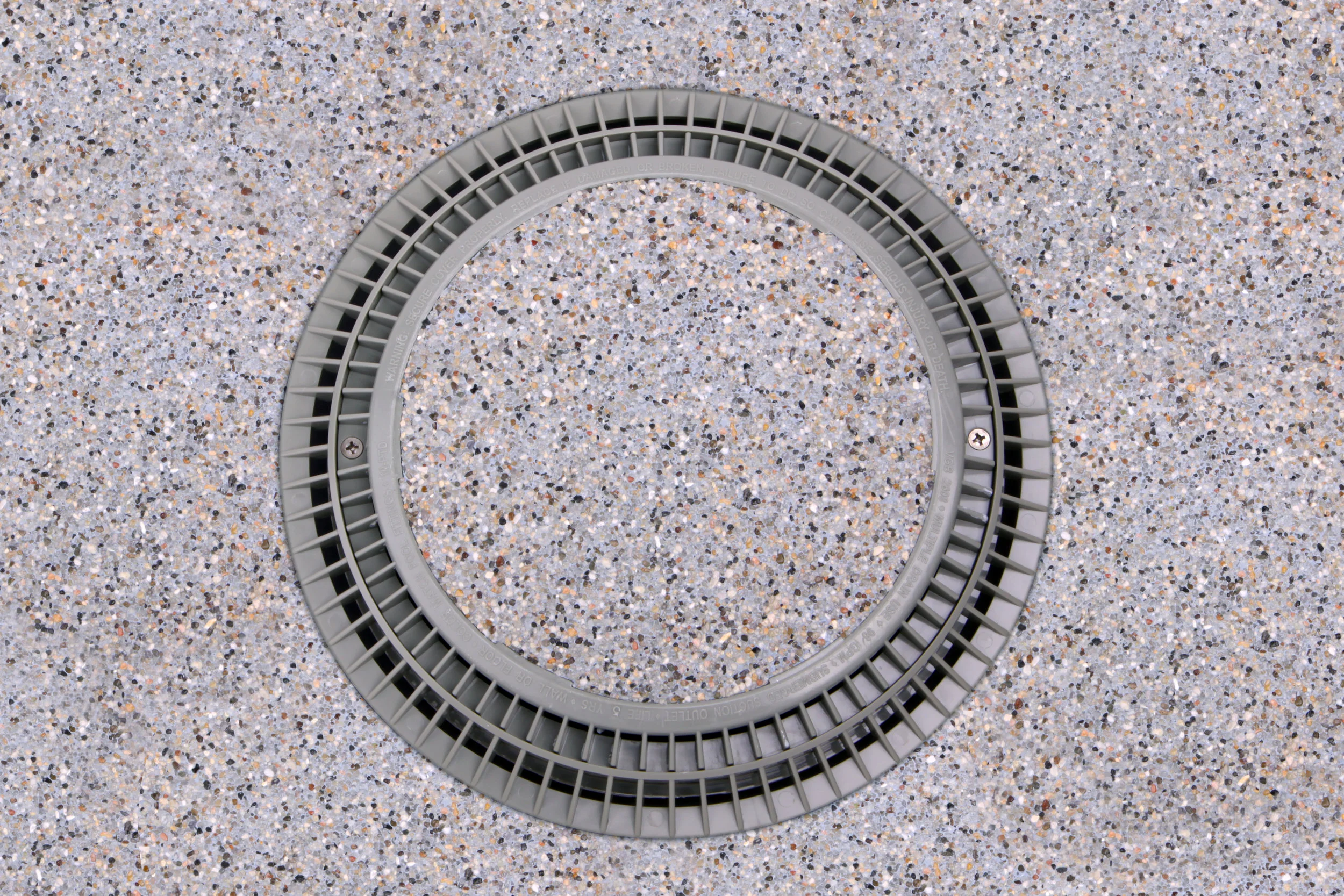 Retrofit Pebble Top Drain Covers Color Match Pool Fittings